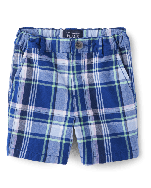 Baby And Toddler Boys Plaid Chino Shorts