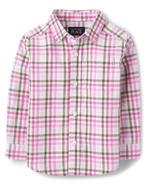 Baby And Toddler Boys Dad And Me Gingham Poplin Button Down Shirt