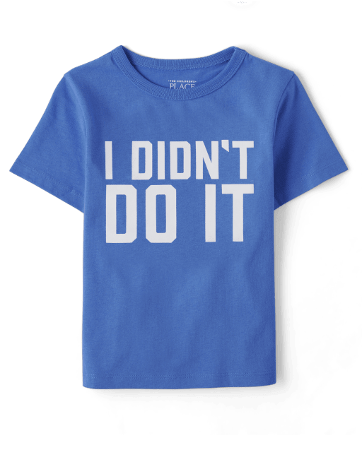 Baby And Toddler Boys Didn't Do It Graphic Tee