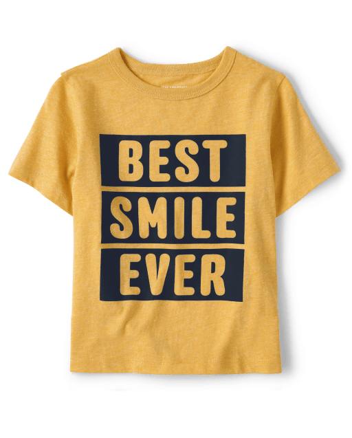 Baby And Toddler Boys Smile Graphic Tee