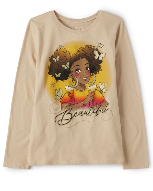 Girls Beautiful Graphic Tee