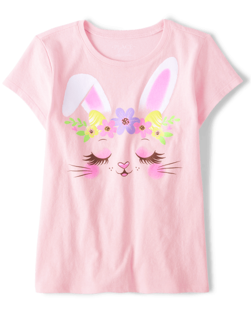 Girls Bunny Graphic Tee