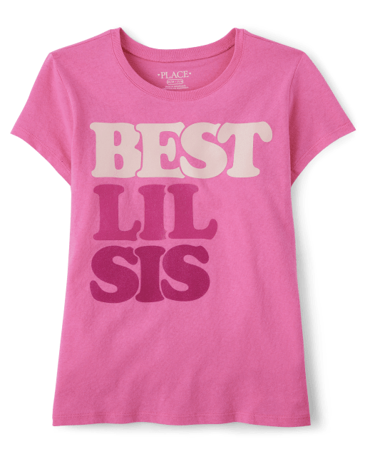 Girls Lil Sis Graphic Tee