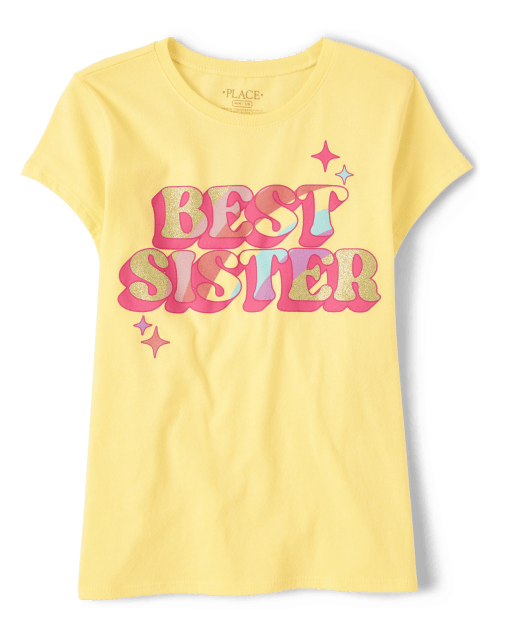 Girls Best Sister Graphic Tee