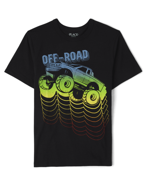 Camiseta estampada Off Road para niños