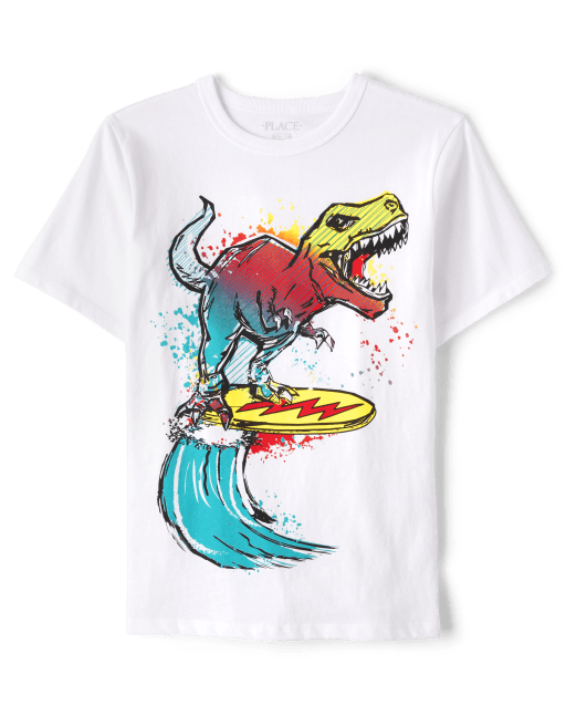 Boys Dino Surf Graphic Tee