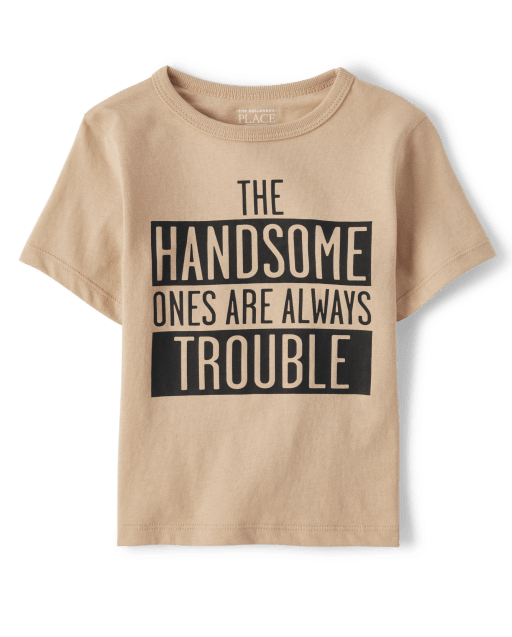 T-shirt graphique Handsome pour bébés et tout-petits garçons