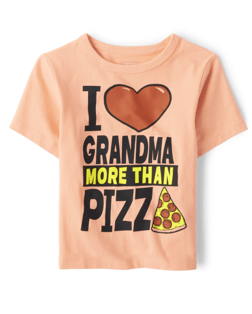 Camiseta con estampado de abuela para bebés y niños pequeños