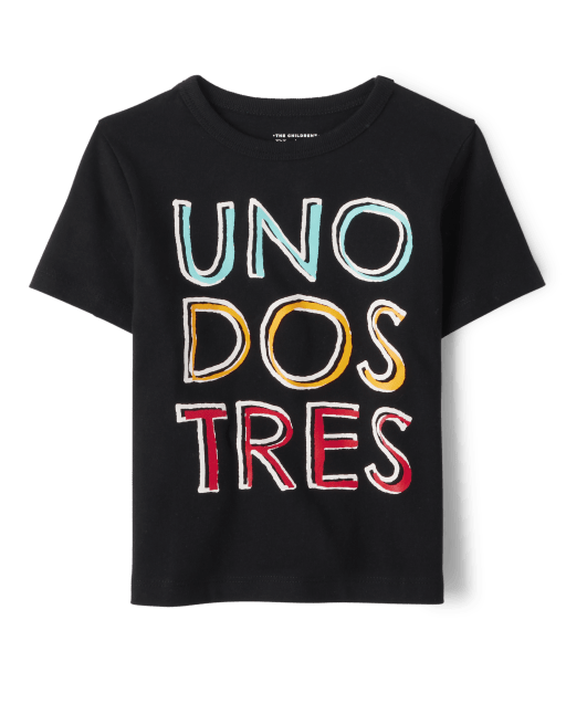 Unisex Baby And Toddler Uno Dos Tres Graphic Tee
