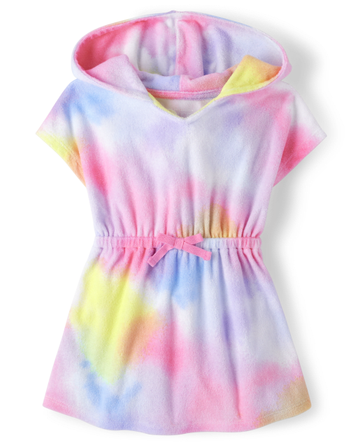Baby And Toddler Girls Tie Dye Cover-Up