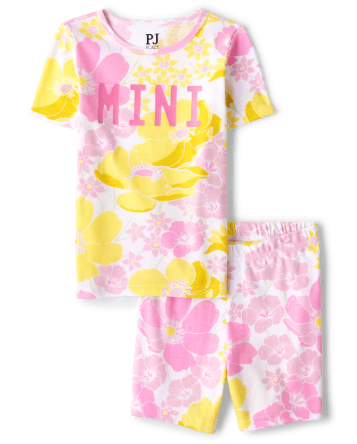 Girls Mommy And Me Mini Snug Fit Cotton Pajamas