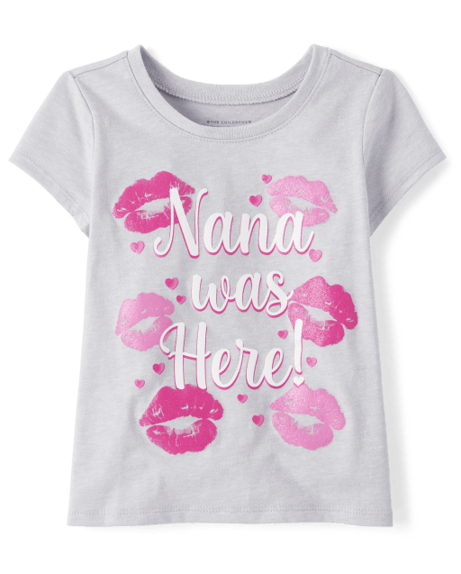 Baby And Toddler Girls Nana Graphic Tee