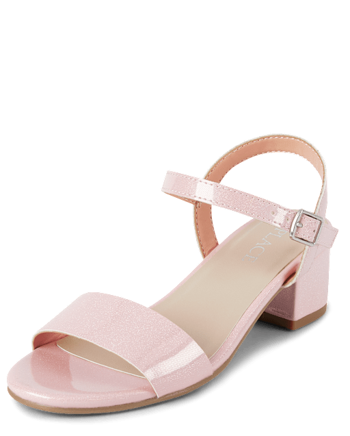 Girls Holographic Low Heels