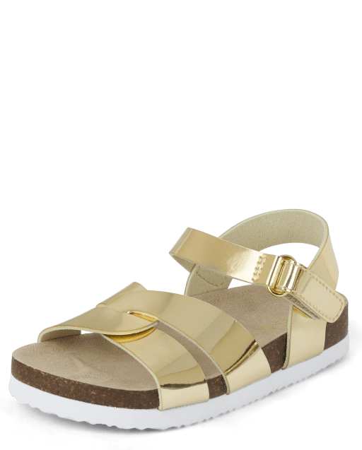 Toddler Girls Metallic Sandals