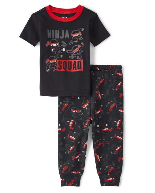 Baby And Toddler Boys Ninja Squad Snug Fit Cotton Pajamas