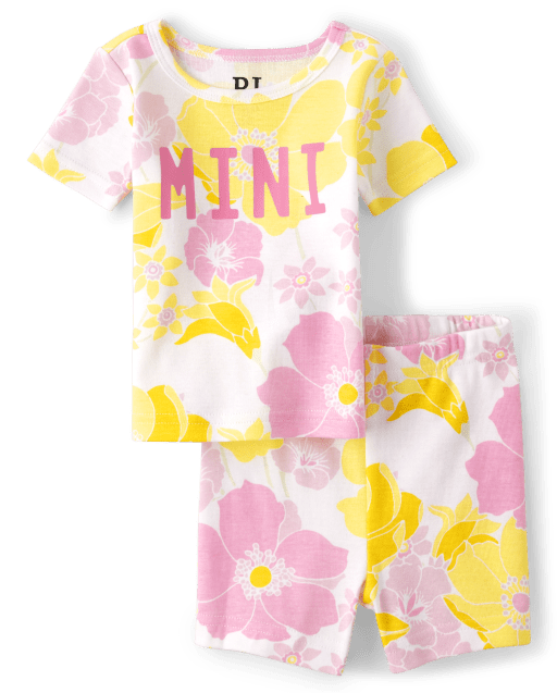 Baby And Toddler Girls Mommy And Me Mini Snug Fit Cotton Pajamas