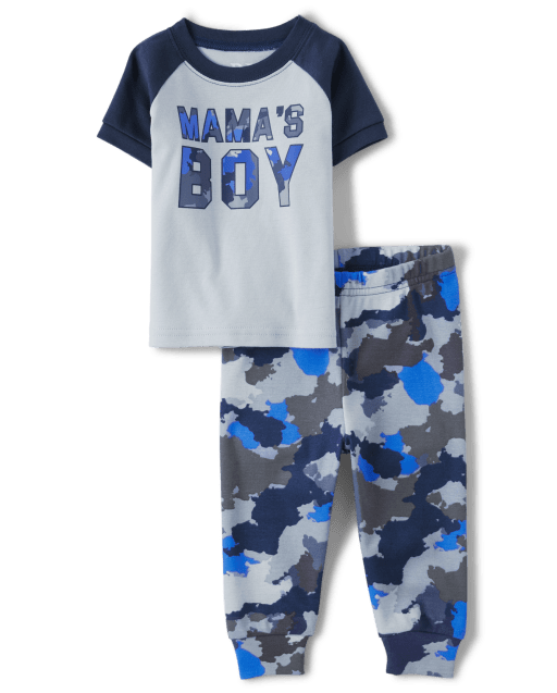 Pyjama en coton ajusté Mama's Boy pour bébés et tout-petits garçons