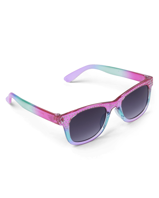 Toddler Girls Jeweled Ombre Traveler Sunglasses