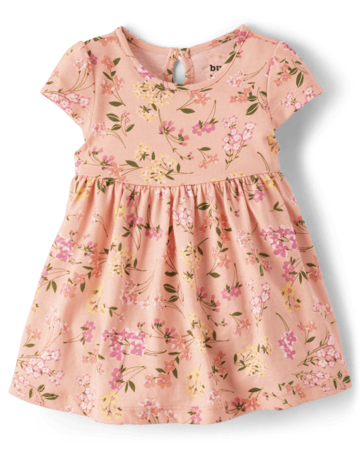 Baby Girls Mommy And Me Floral Bodysuit Dress