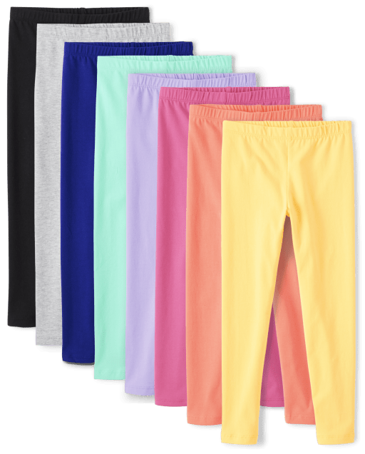 Lot de 8 leggings pour filles