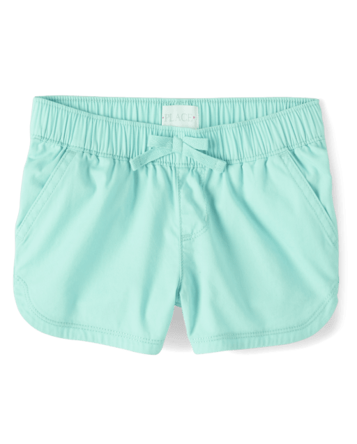 Girls Twill Pull On Shorts