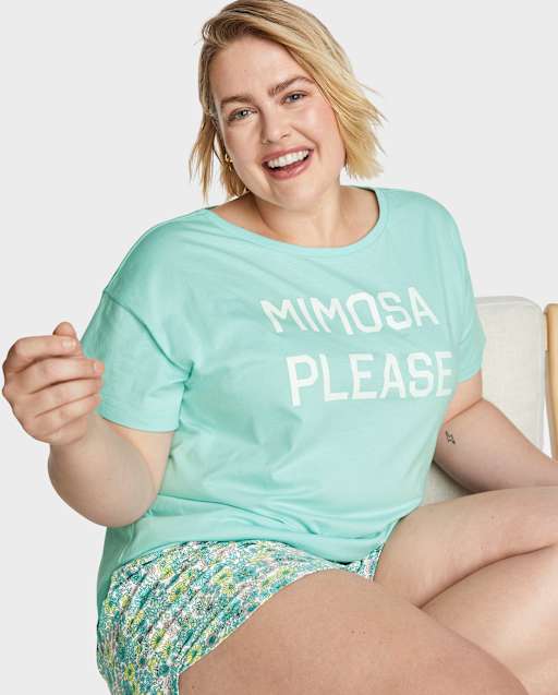 Womens Graphic Sleep Tee