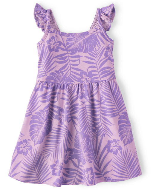 Baby And Toddler Girls Tropical Skater Dress