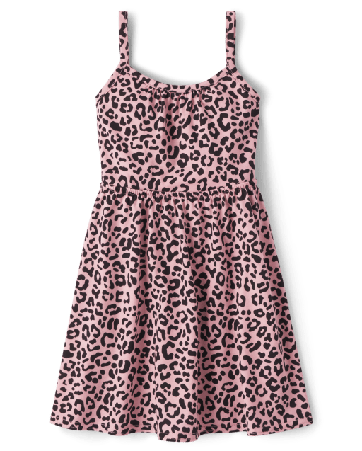 Baby And Toddler Girls Leopard Cut Out Dress