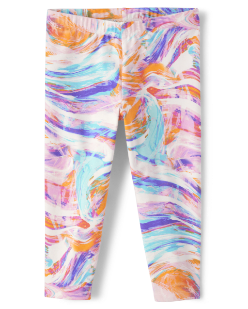 Girls Print Capri Leggings