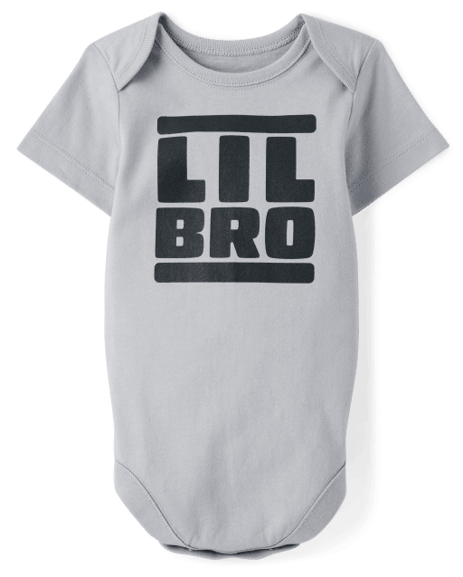 Baby Boys Lil Bro Graphic Bodysuit