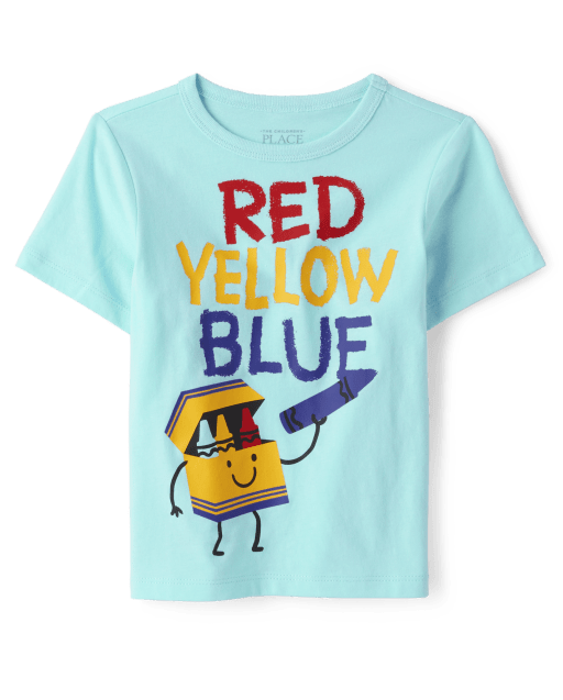 Baby And Toddler Boys Crayon Graphic Tee