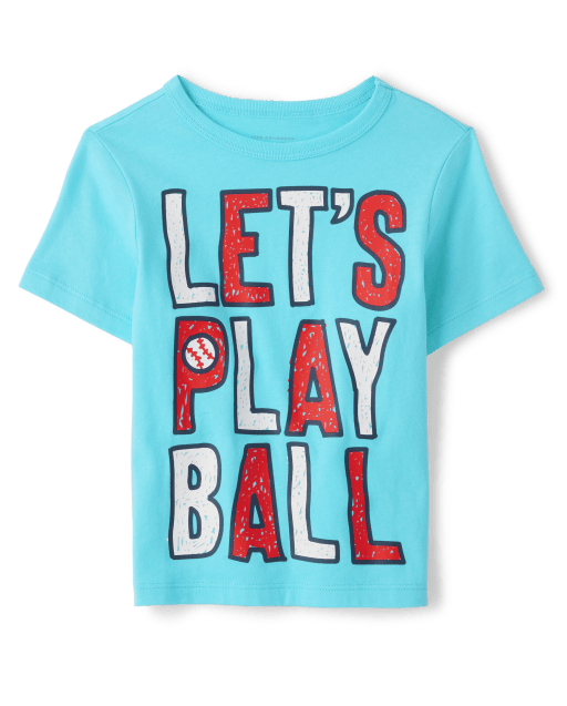 Baby And Toddler Boys Play Ball Graphic Tee