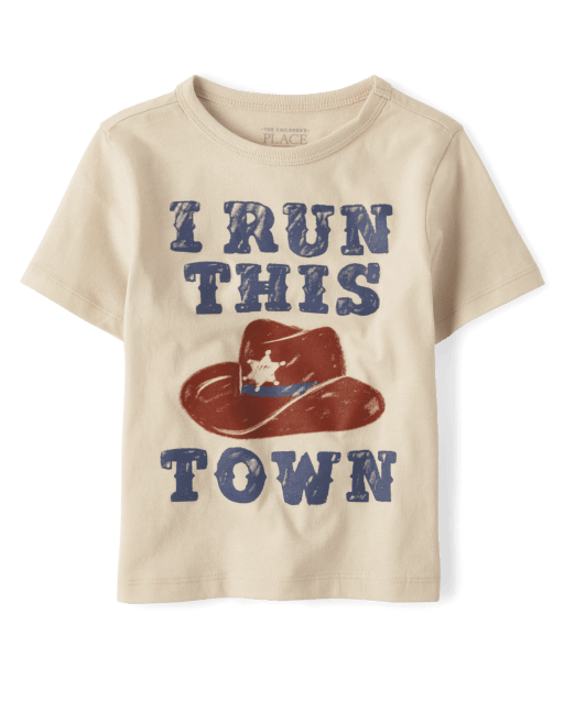 Camiseta con gráfico Run This Town para bebés y niños pequeños