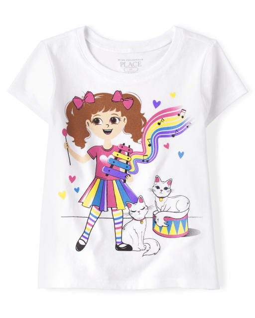 Baby And Toddler Girls Girl Graphic Tee