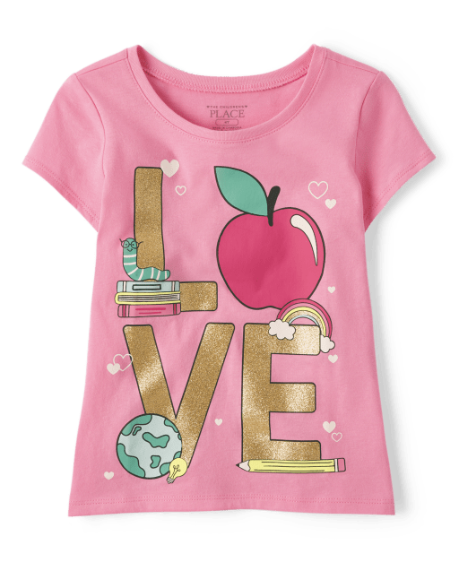 Toddler Girls Love Graphic Tee