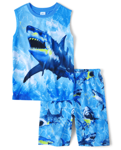 Boys Shark Pajamas