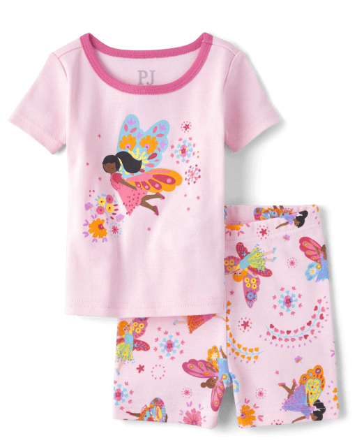 Baby And Toddler Girls Fairy Snug Fit Cotton Pajamas