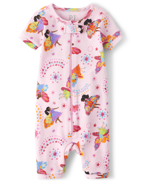 Baby And Toddler Girls Fairy Snug Fit Cotton One Piece Pajamas