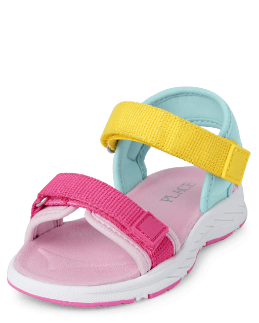 Toddler Girls Colorblock Sandals
