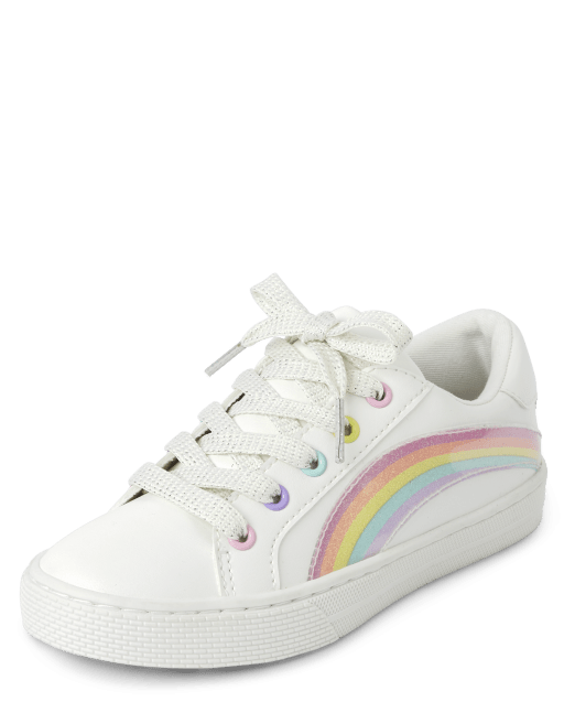 Zapatillas bajas de arcoíris para niñas
