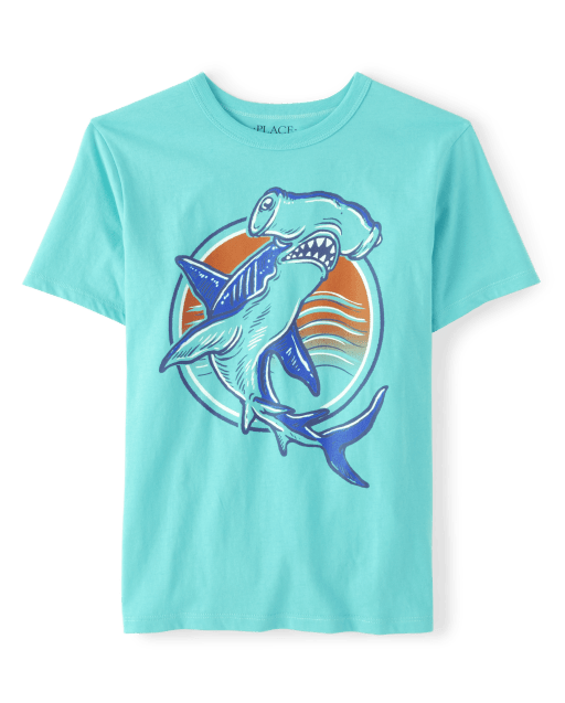 T-shirt graphique requin pour garçon