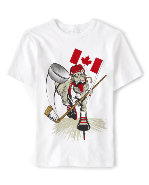 T-shirt graphique Canada Dino pour garçon