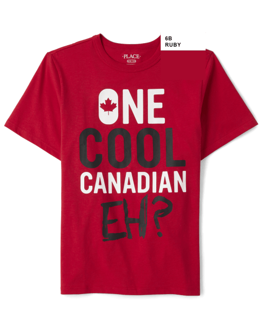 T-shirt graphique canadien cool pour garçons