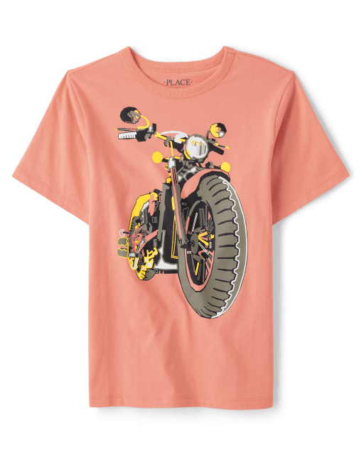 Boys Motorcycle Graphic Tee