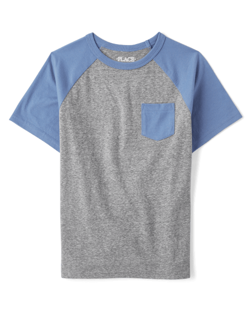 Boys Raglan Pocket Top