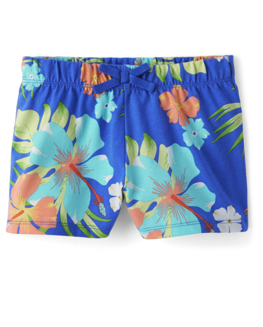 Shorts sin cierres con estampado para niñas