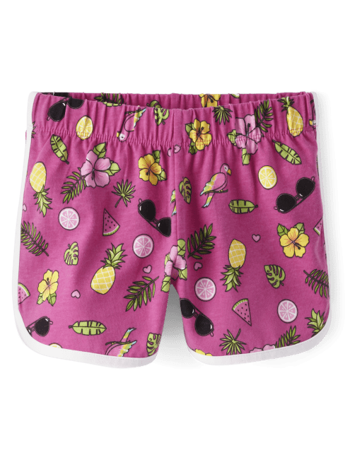 Girls Print Dolphin Shorts