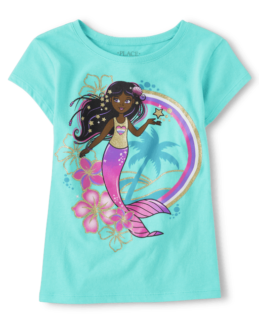 Girls Mermaid Graphic Tee