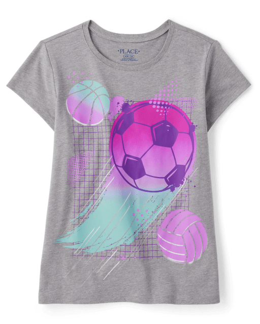 Girls Sports Graphic Tee