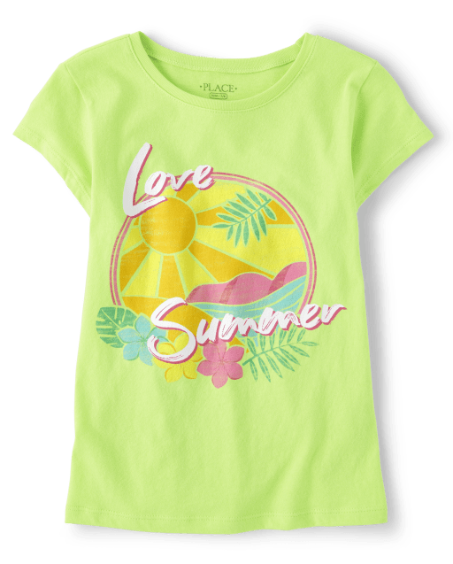 Camiseta gráfica Girls Love Summer